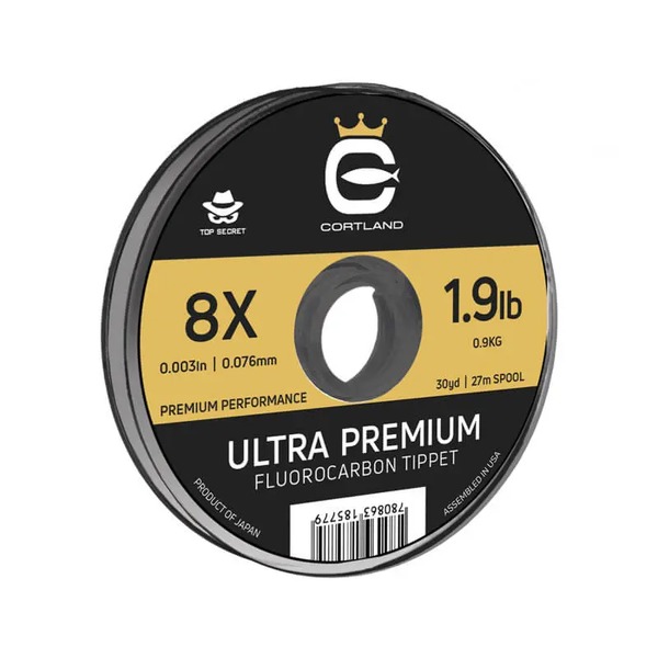 Cortland Ultra Premium Fluorocarbon 30 Yd (8X - 1.9 LB)