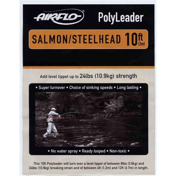 AIRFLO POLYLEADER 10' SALMON