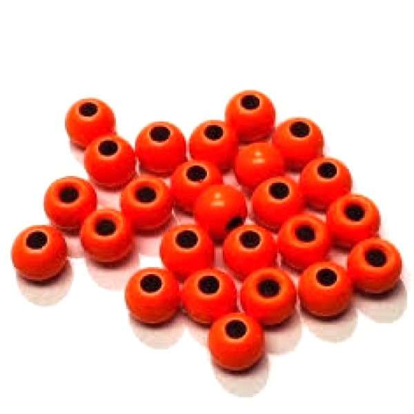 BRASS BEADS FLUO ORANGE